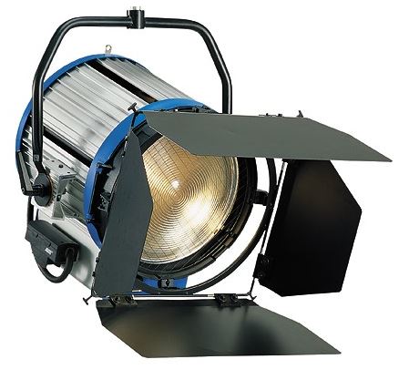 T12 12000W Fresnel, man., 220-250V, blue silver, bare ends