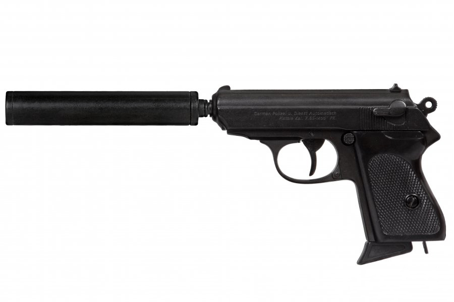 SEMI-AUTOMATIC PISTOL WITH SILENCER, GERMANY 1931